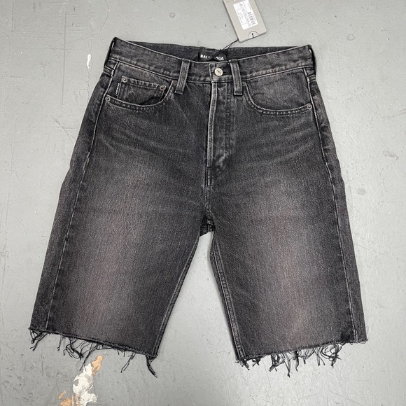 Balenciaga Black Denim Shorts Spring/Summer 2019